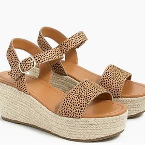 Calf hair espadrilles from Jcrew